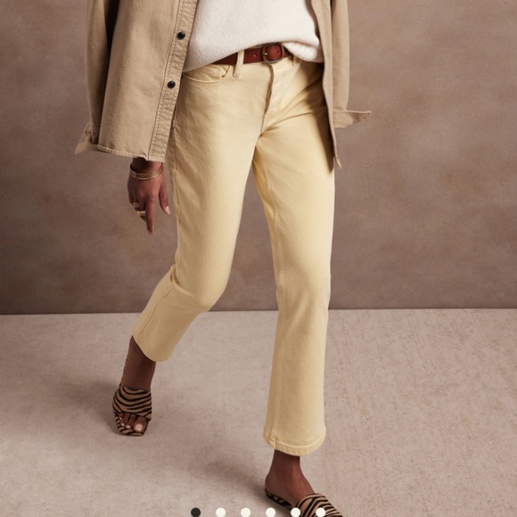 Banana Republic high waisted straight leg cropped jean Size 26 - Picture 1 of 3